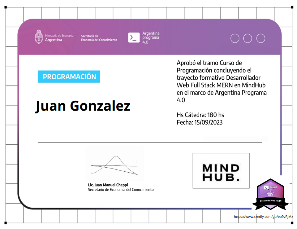 certificado