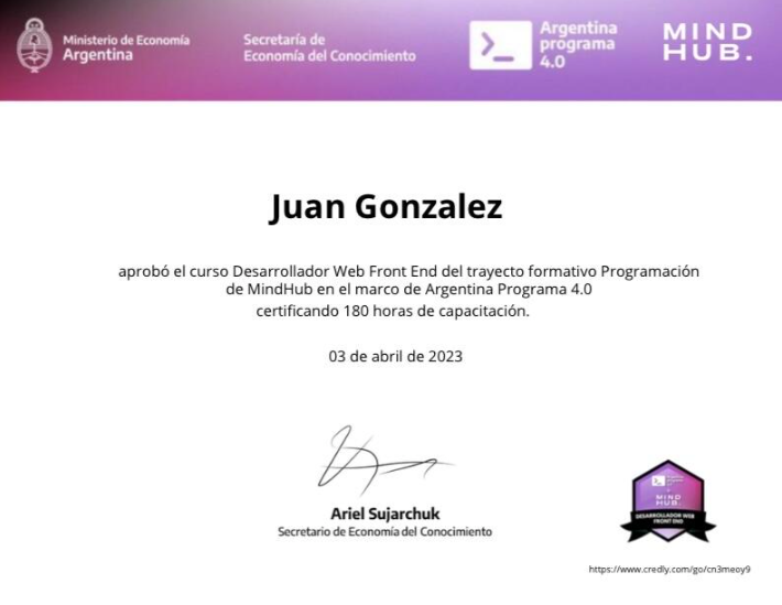 certificado